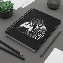 Find Yourself Spiral Bound Journal: Black and White Tent Illustration, Inspirati - $19.57