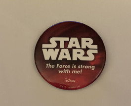 Star Wars The Force Is Strong With Me Promo Button Pin - £11.55 GBP