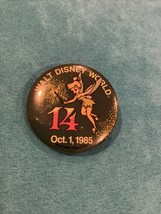 Walt Disney World 14 Oct 1 1985 Tinkerbell button pin back - £7.78 GBP