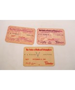 VTG Rare 1943 Order of Railroad Telegraphers Membership WW2 Era Ephemera - $19.99
