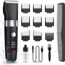 Hair Clippers For Men Professional, Cordless Beard Trimmer Mens Cutting Kit - £25.42 GBP