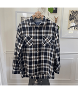 John Blair Black Tan Plaid Button Shirt L - €21,01 EUR