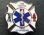 FIREFIGHTER FIRE FIGHTER EMT EMS FIRST RESPONDER LAPEL PIN 1 INCH - £4.55 GBP