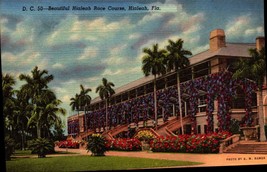 Beautiful Hialeah Park Race Course, Miami FLORIDA Vintage Linen Postcard-BK33 - £1.56 GBP