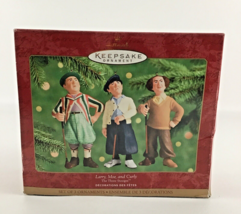 Hallmark Keepsake Christmas Ornament Three Stooges Larry Curly Moe Set Golf 2000 - £45.12 GBP