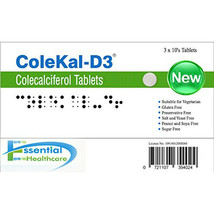 COLEKAL-D3 Vitamin D3 1000IU Tablets X 30 - $4.50