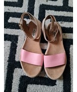 Clarks Narrative Romantic Moon Sandals Pink And Beige Leather Size 4uk/3... - £4.88 GBP
