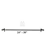 ADJUSTABLE WROUGHT IRON SCROLL CURTAIN ROD - Amish Blacksmith Handcrafte... - $84.22 CAD