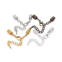 5mm Cord Clips End Caps with Lobster Clasps - $4.68