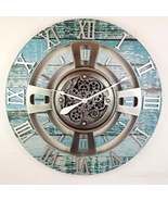 ENGLAND LINE WALL CLOCK ROUND 36 INCH AQUA GREEN - $339.99