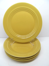 Crate &amp; Barrel BoscoWare Yellow Behive Embossed Rings Salad Plates Bundle of 4 - £22.80 GBP