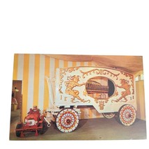 Postcard Ringling Museum Of The Circus Two Jesters Calliope Wagon Chrome - £5.39 GBP