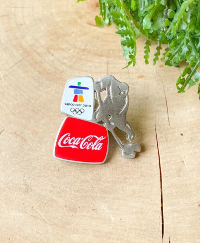 Coca Cola Vancouver 2010 Winter Olympic Silver Hockey Player Pin Canada NEW - $12.49