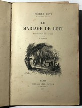 Mariage de Loti Novel Illustrated 1898 Rarahu Tahiti - £192.03 GBP
