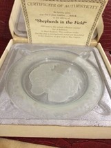 Morgantown Crystal "Shepherds In the Field" Collectors plate Bradford Exchange - $24.99