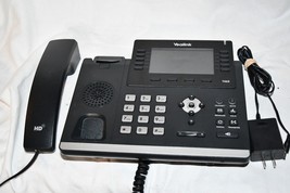 Yealink SIP-T46S Gigabit IP Phone with plug  - no prob base-CLEAN 516c - $62.31