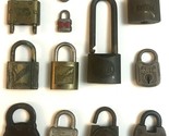 Lot of 12 Vtg  Pad Locks Master Rust Proofed Slaymaker Reese &amp; more  NO ... - £54.08 GBP