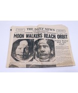 ORIGINAL Vintage July 21 1969 Apollo 11 Reach Orbit PA Daily News Newspaper - £77.84 GBP