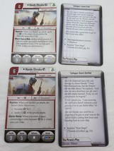 (4) Star Wars Imperial Assault Hondo Ohanka Villain Pack Cards - $6.92