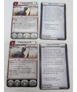 (4) Star Wars Imperial Assault Hondo Ohanka Villain Pack Cards - $9.71 CAD