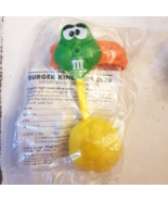 NEW Green M&amp;M&#39;s Candy Burger King Kids Club Meal Toy 1997 Secret Swarm S... - €5,11 EUR
