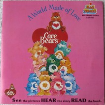 Care Bears - A World Made Of Love - Kid Stuff Book &amp; Record - 1982 - £13.84 GBP