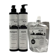 Carbon PlusToning Shampoo Mask   Charcoal 10.14 fl.oz &amp; Bleaching Cream 8.81 oz - £71.78 GBP