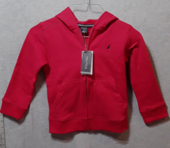 Nautica Boys Medium 5 Full Zipper Fleece Hoodies Red Children Boys Girls - £20.41 GBP
