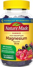 Nature Made High Absorption Magnesium Glycinate Gummies 100 mg per Serving, Musc - £21.58 GBP