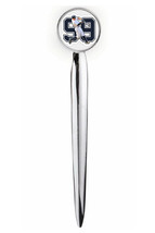 Aaron Judge Letter Opener Metal Silver Tone Executive with case - $14.39