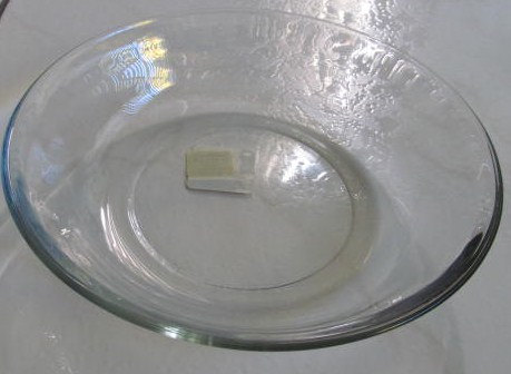 Dinner Glass Bowl 9&quot; in Anchor Hocking Collectible Solid Clear Glass - M... - $10.99