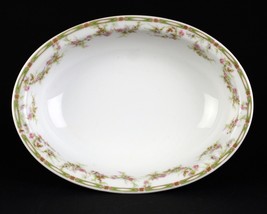 Theodore Haviland Limoges Schleiger 152 Rose Swags Oval Vege Serving Bowl, 9.5&quot; - £23.53 GBP