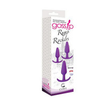 Curve Toys Gossip Rump Rockers 3-Piece Silicone Anal Training Set Violet - £23.14 GBP
