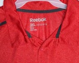Reebok Polo Shirt Mens 3XL XXXL VERMILION Red PlayDry Golf Stretch Casua... - $19.99