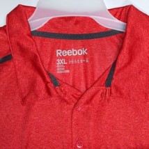 Reebok Polo Shirt Mens 3XL Xxxl Vermilion Red Play Dry Golf Stretch Casual Preppy - £15.97 GBP