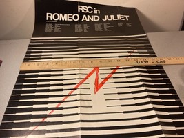 Vintage 1973 Stratford RSC in Romeo And Juliet Poster - £15.72 GBP
