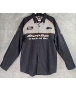 Harley Davidson Racing Shirt Mens Large Black Screamin Eagle Performance... - £42.04 GBP
