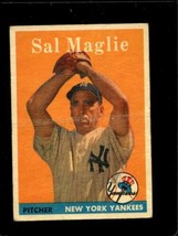 1958 TOPPS #43 SAL MAGLIE POOR YANKEES UER  *NY0164 - $3.92