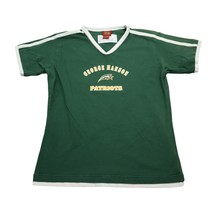 Red Oak Sportswear Shirt Womens M Green V Neck Short Sleeve George Manson Tee - £12.29 GBP
