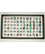 Navajo, Zuni &amp; Other Sterling Silver Turquoise, Coral, Enamel Ring Colle... - €3.269,84 EUR