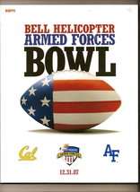 2007 Armed Forces Bowl Game Program Cal Air Force - £41.54 GBP