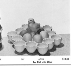 Egg Dish Ceramic Slip Cast Mold Weaver 155 Deviled Server 10&quot; NO CHICK - $89.05
