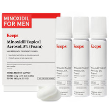 Keeps for Men Topical Hair Loss Aerosol Foam 5% Hair Growth Treatment EXP 02/25 - $15.63