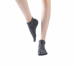 Yoga Socks 3-Pack Solid Color Non Slip Grip Socks Suitable for Anti-Skid Pilates - £8.71 GBP