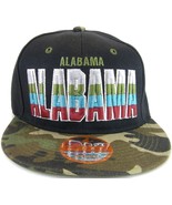 Alabama Men&#39;s Adjustable Snapback Baseball Cap Hat Script Under Brim Bla... - £11.95 GBP