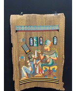 Ancient Egyptian papyrus of King Tutankhamun &amp; Queen Ankhesenamun  with ... - $2,185.50 MXN