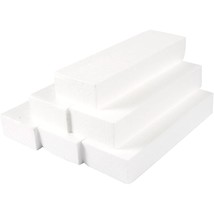 6 Pack Foam Blocks For Crafts - 12X4X2&quot; Polystyrene Brick Rectangles For... - £29.80 GBP