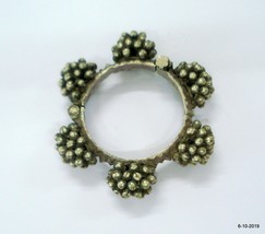 Vintage antique tribal old silver bangle bracelet cuff traditional handmade jewe - $672.21
