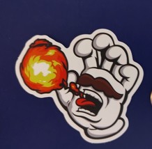 Santa Cruz Mario Bros Screaming Hand Skateboard Sticker Decal - £4.71 GBP