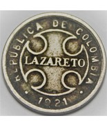 Colombia 2 Centavos, 1921 Lazareto Leprosy Colony Leprosarium~RARE 350k ... - £5.03 GBP